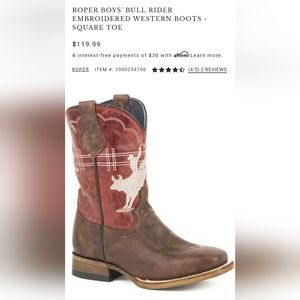 Roper boy boots size 13